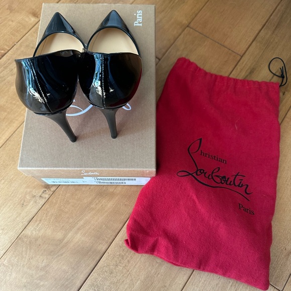 Christian Louboutin Pigalle 100 patent black - Picture 7 of 8